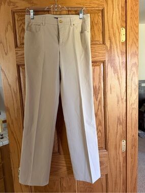 Escada Straight-Leg Khaki Pants